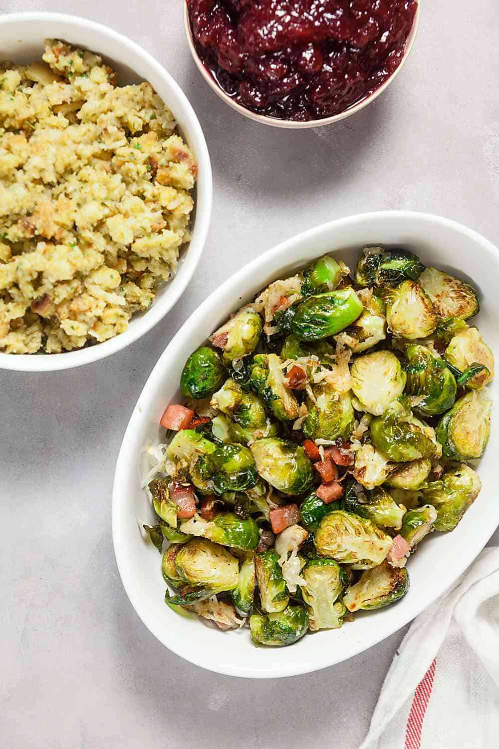 Asiago Roasted Brussels Sprouts with Crispy Speck