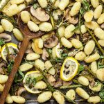 Lemon-Parmesan Gnocchi with Mushrooms (Sheet Pan Dinner)
