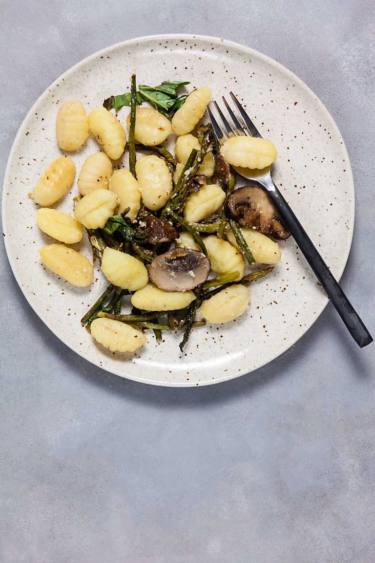 Lemon-Parmesan Gnocchi With Mushrooms