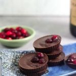Coconut Cranberry Chocolate Cups (Paleo, Dairy Free)