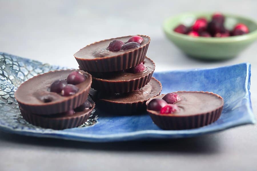 Coconut Cranberry Chocolate Cups (Paleo, Dairy Free) 1