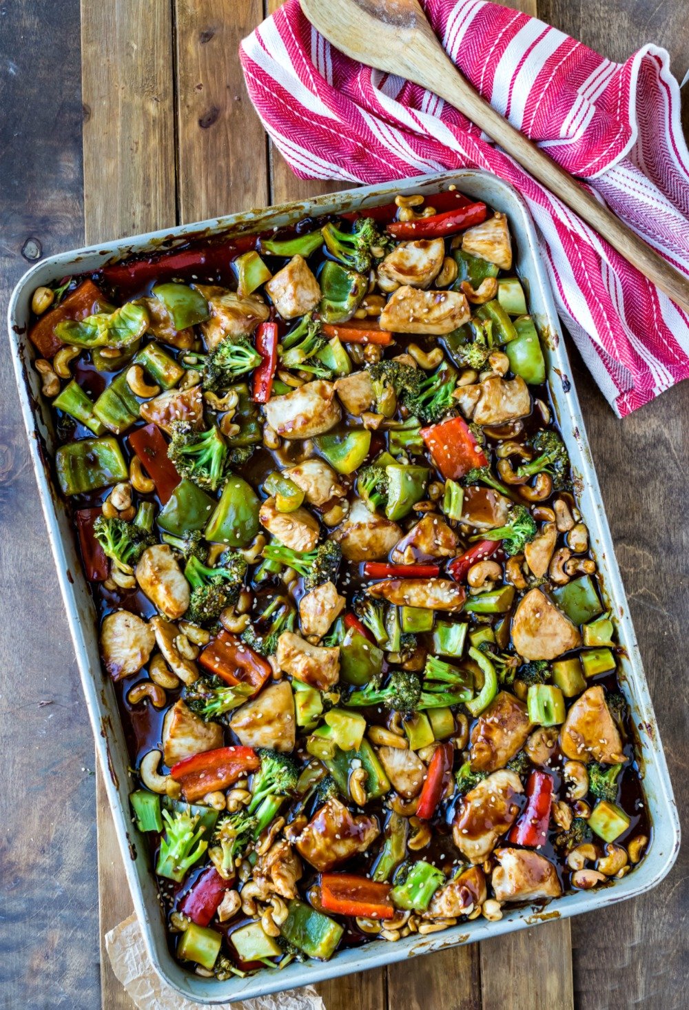 Cashew chicken. 