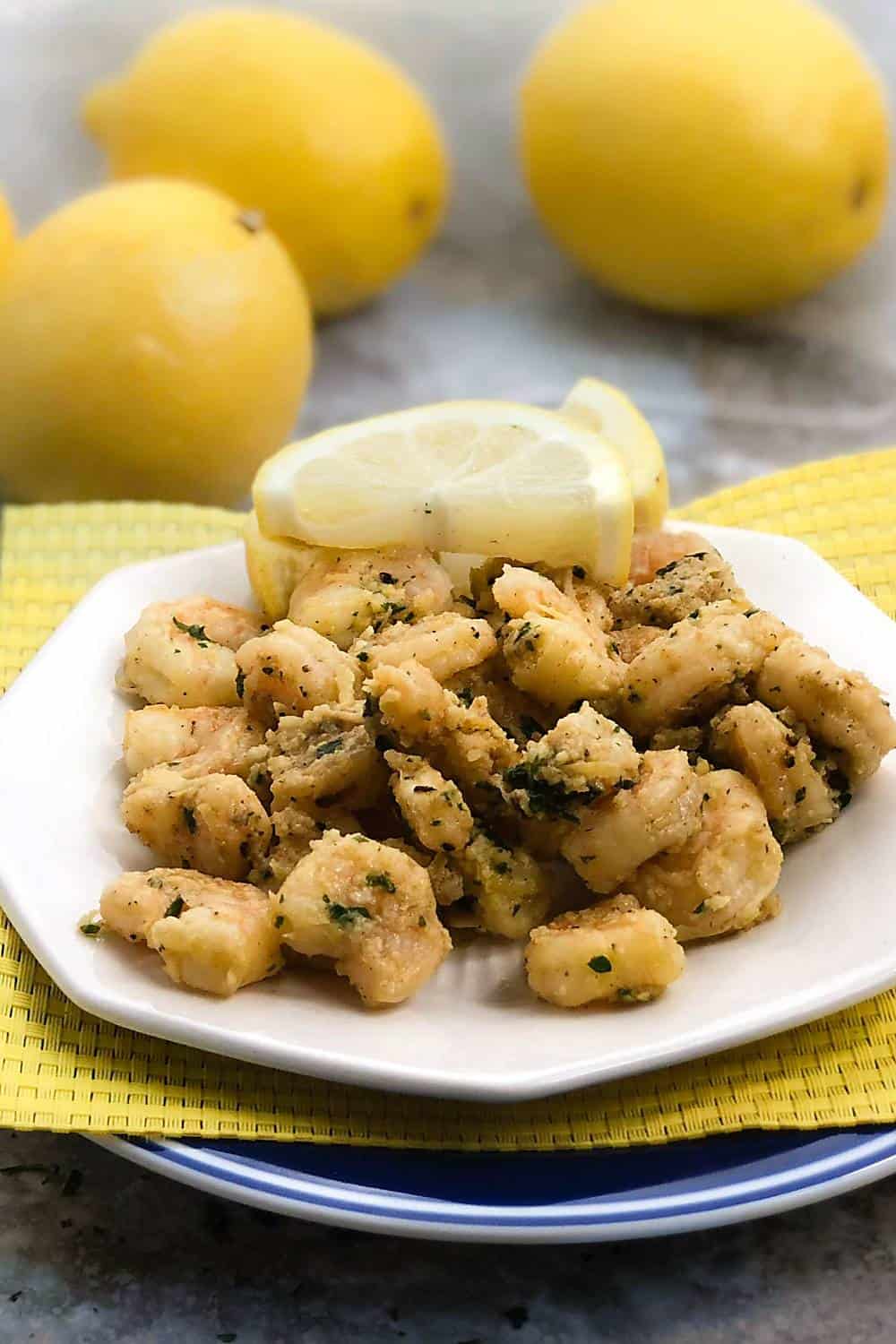 Air Fryer Lemon Garlic Shrimp (Paleo, Whole 30)