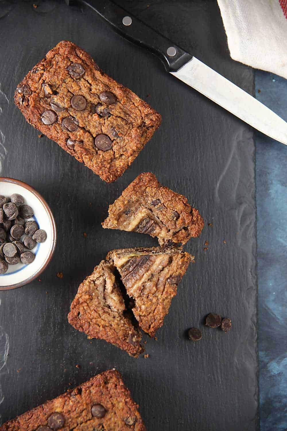 Paleo Chocolate Chunk Banana Bread (Gluten Free)