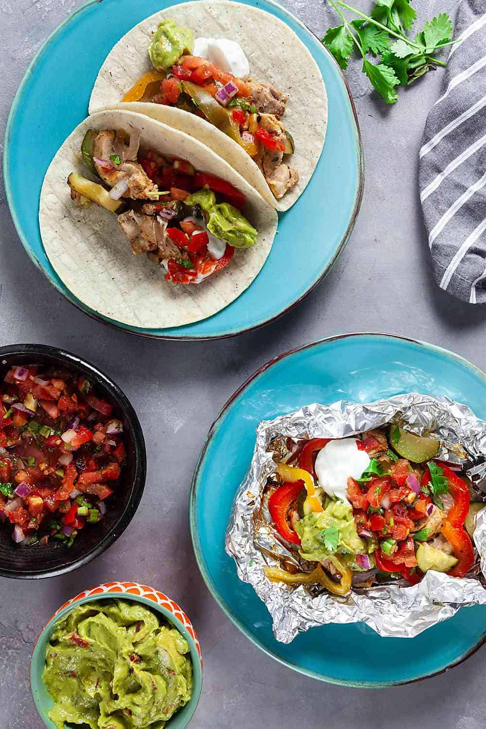 Foil Pack Chicken Fajitas (Paleo, Whole 30, Gluten Free, Dairy Free)