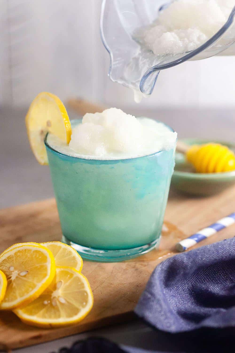 Honey-Sweetened Frozen Lemonade [Paleo, Dairy Free]