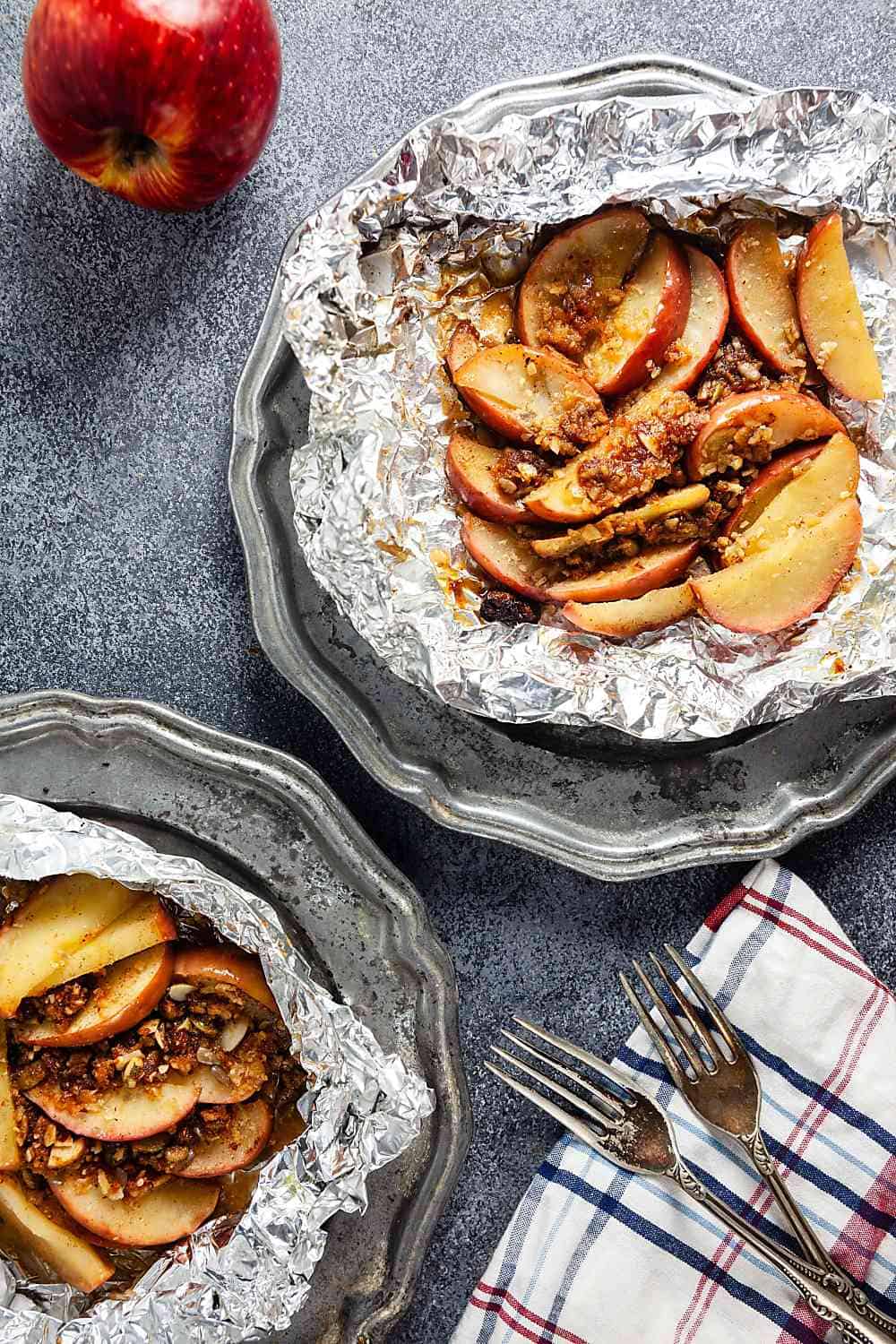 Paleo Apple Crisp Foil Packs | Grain Free, Gluten Free