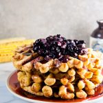 Sweet Corn Waffles with Blueberry-Bourbon Sauce 19