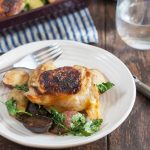 Honey Mustard Chicken Thighs with Parsnips and Crispy Kale 1