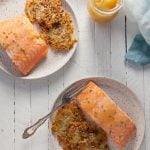 Lemon Curd Salmon with Potato-Farro Rosti 1