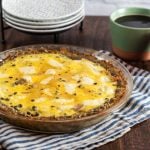 Salami and Swiss Quiche with Potato Crust ("Raclette" Quiche) 1