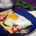 Cheesy Baked Egg Tart with Tarragon, Tomato and Zucchini 4