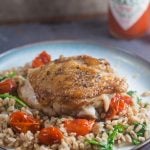 Chicken Thighs with Farro and Burst Tomatoes 1