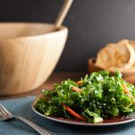 Kale Salad with Blue Cheese + Pickled Carrots 1