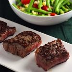 {15 Minute Dinner} Porcini Dusted Ribeye with Green Bean Salad 1