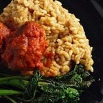 Spicy Pork Meatballs with Parmesan Risotto 1