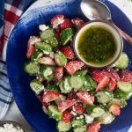 Strawberry Cucumber Salad with Feta and Mint 2