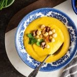 Creamy Chickpea Soup with Bacon