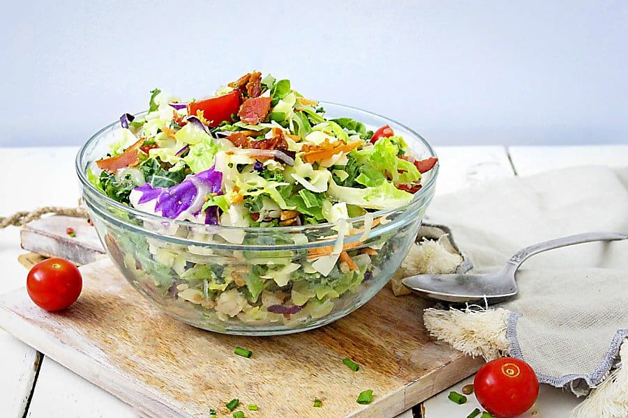 Crunchy Chopped Salad with Asian Dressing