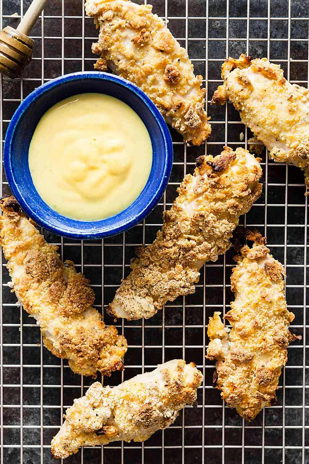 Buttermilk Chicken Tenders with Honey Mustard