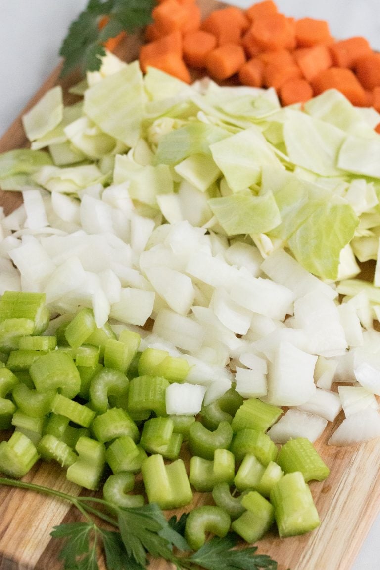 ingredients for cabbage soup