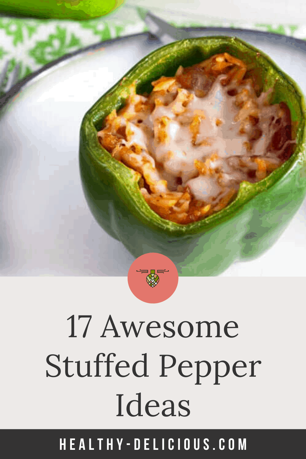 17 healthy stuffed peppers recipes, from classic Italian stuffed peppers to enchilada stuffed peppers to low carb stuffed pepper soup made with cauliflower rice via @HealthyDelish