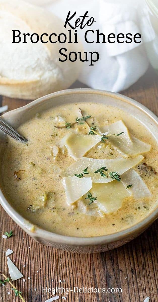 Creamy broccoli cheese soup made with a blend of three cheeses and a hint of spice is an easy weeknight dinner ready in under 30 minutes. Plus it’s vegetarian! What could be better?

 via @HealthyDelish