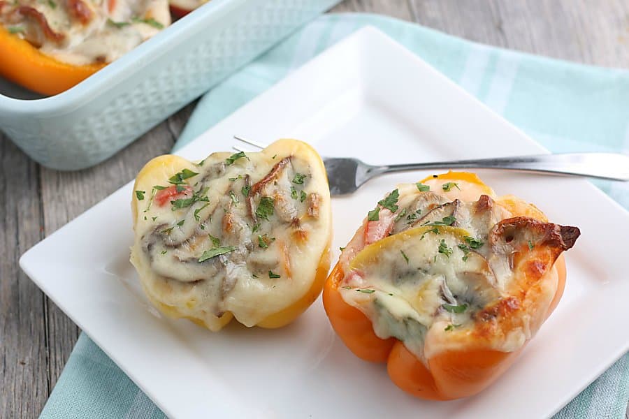 Philly Cheesesteak Stuffed Peppers (Low Carb, Gluten-Free)