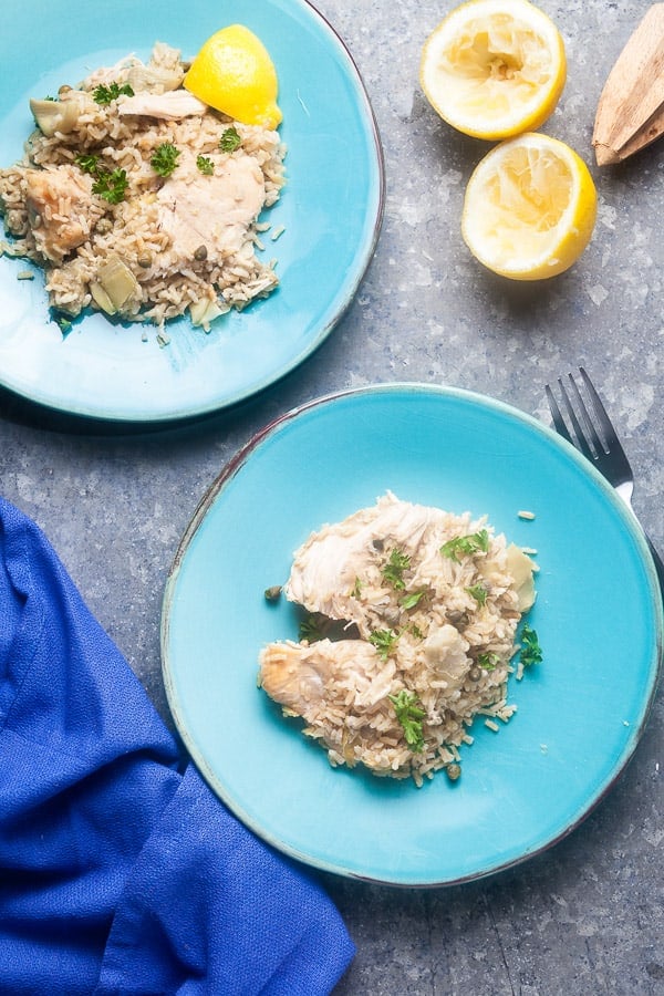 Slow Cooker Lemon Chicken from Healthy Meal Prep Slow Cooker Cookbook