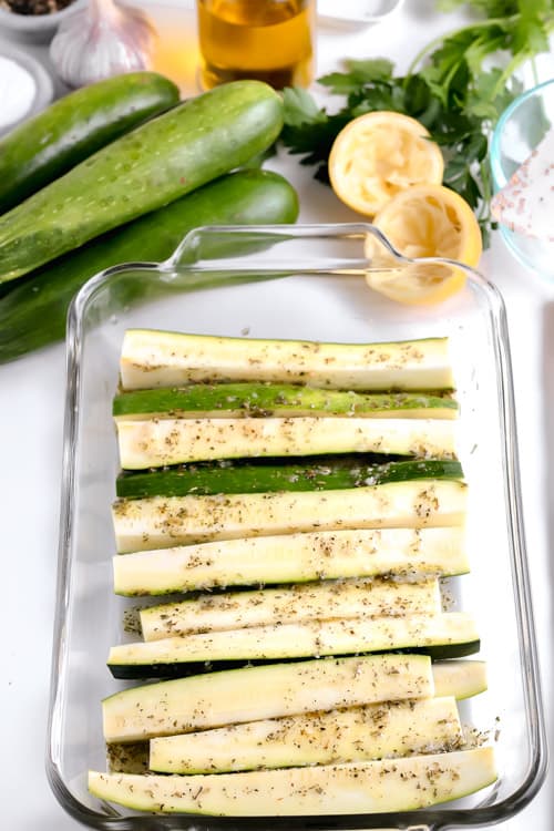 Grilled Zucchini (Low Carb, Gluten Free, Whole 30) 1