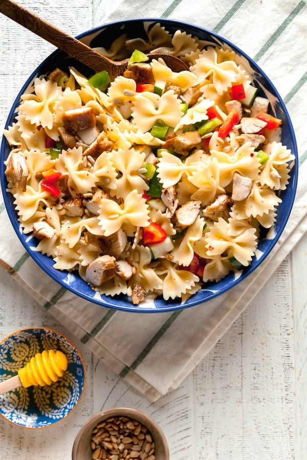 lemon pasta salad with chicken