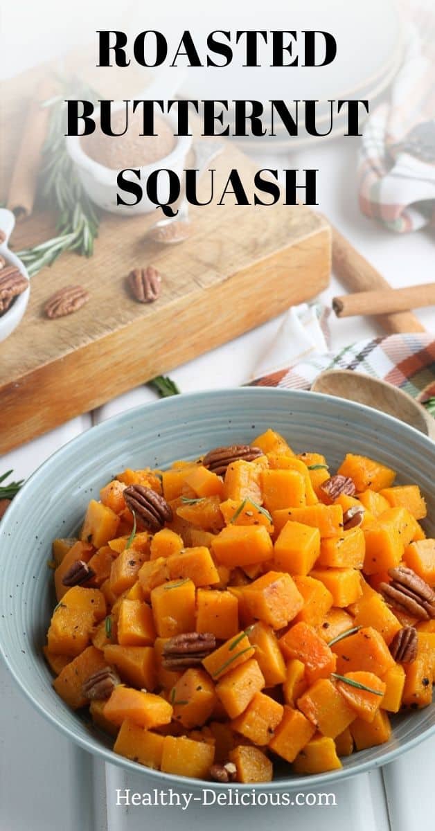 This roasted butternut squash recipe is the perfect healthy side dish for your favorite fall meals, in soups, or as an additional topping to your salad. It’s super versatile and so easy to throw together! via @HealthyDelish