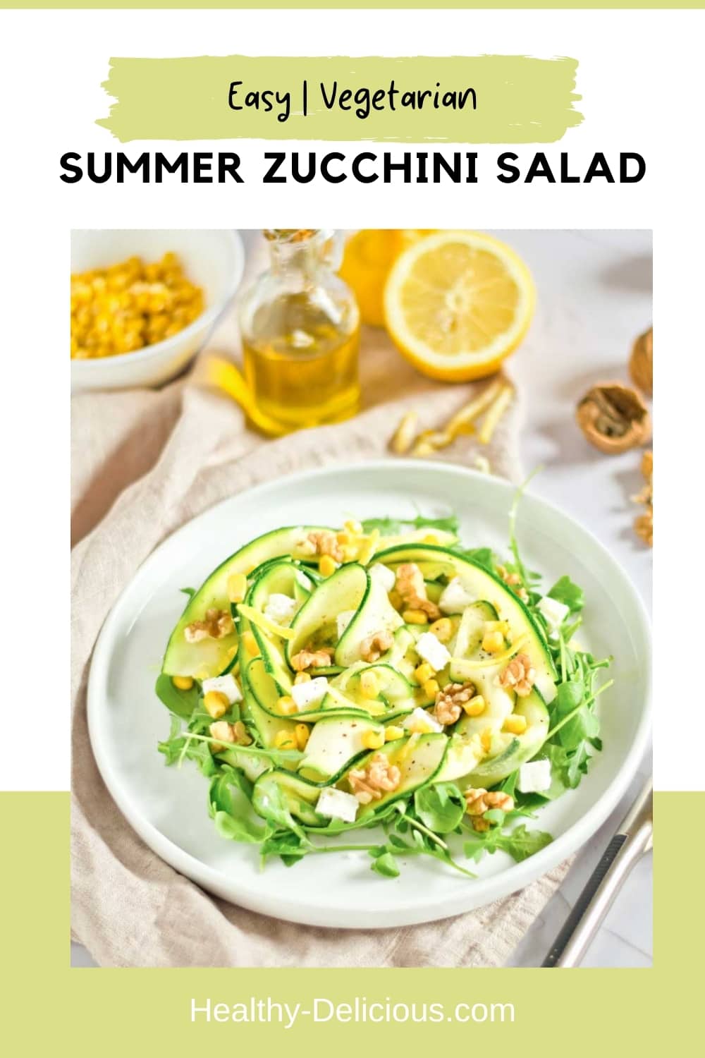 Summer Zucchini Salad via @HealthyDelish