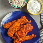 Spicy Air Fryer Steak Fingers with Dill Pickle Dip 4