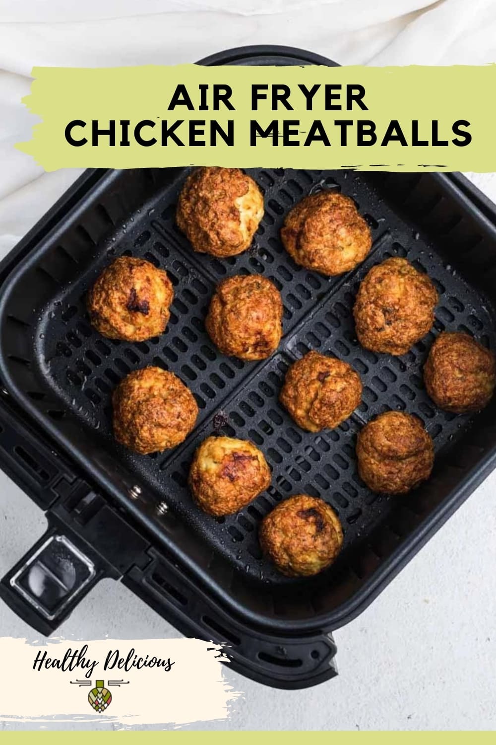 Air fryer chicken meatballs are an easy and versatile dinner that the whole family will love. They have a crisp, golden crust surrounding a juicy center and are ready in under a half-hour with minimal cleanup! Go ahead and make a double batch, because these delicious meatballs also freeze really well. These can be used as Italian-style meatballs with pasta and sauce, for Swedish meatballs, or even in meatball soup. via @HealthyDelish