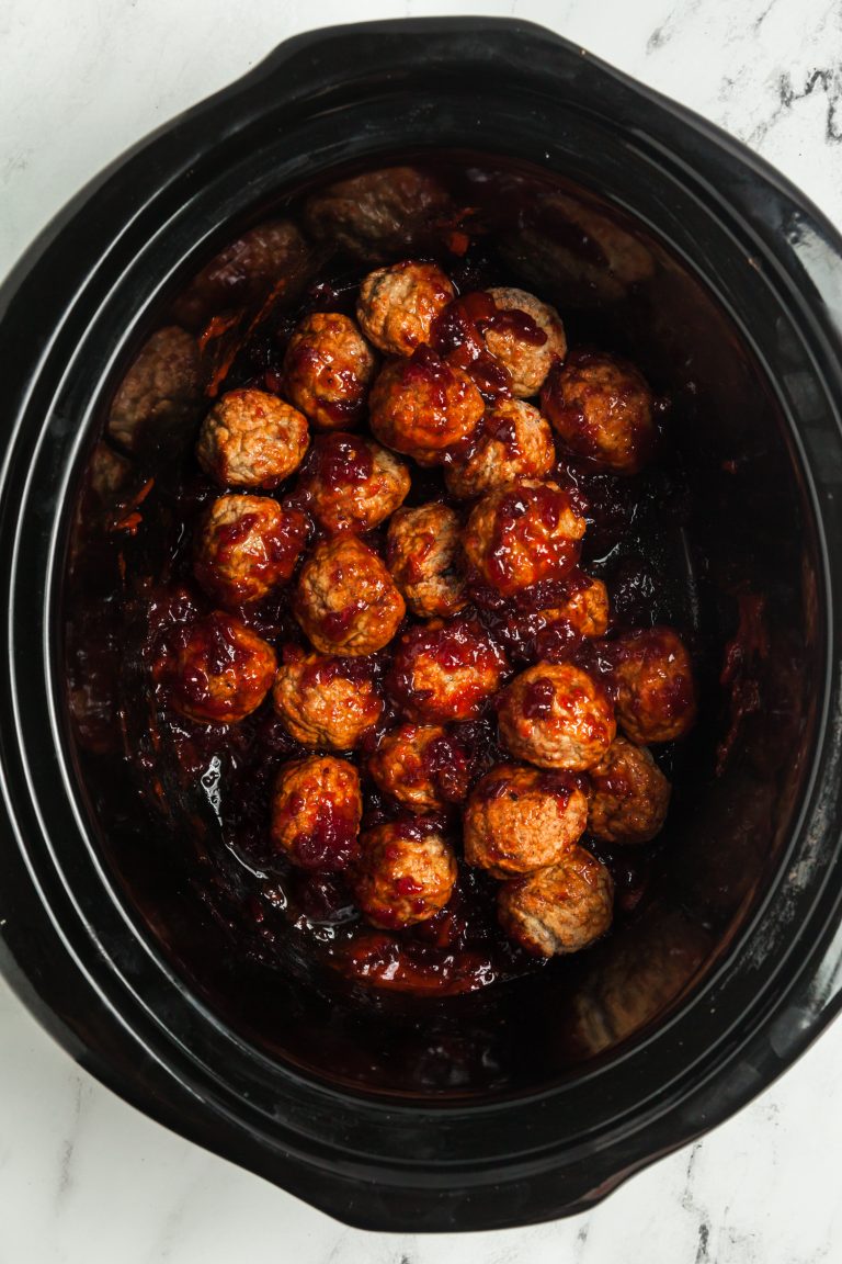 4 Ingredient Spicy Cranberry Meatballs (Slow Cooker Recipe) 4