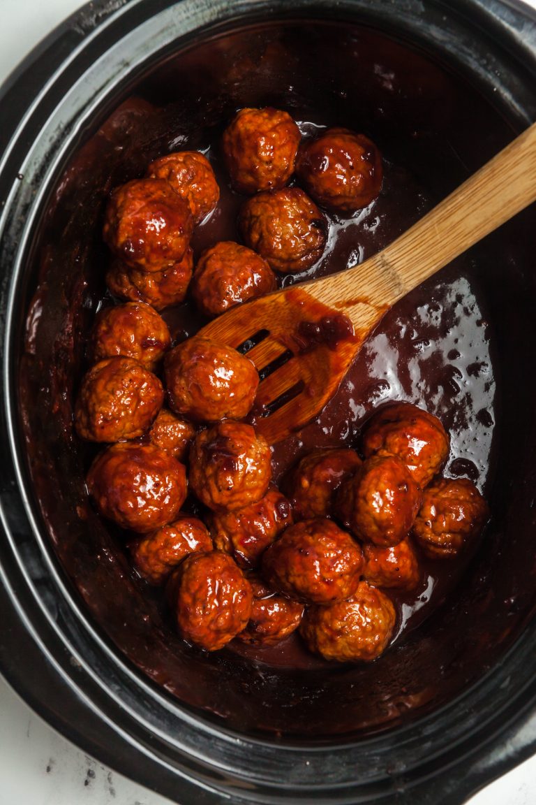4 Ingredient Spicy Cranberry Meatballs (Slow Cooker Recipe) 5