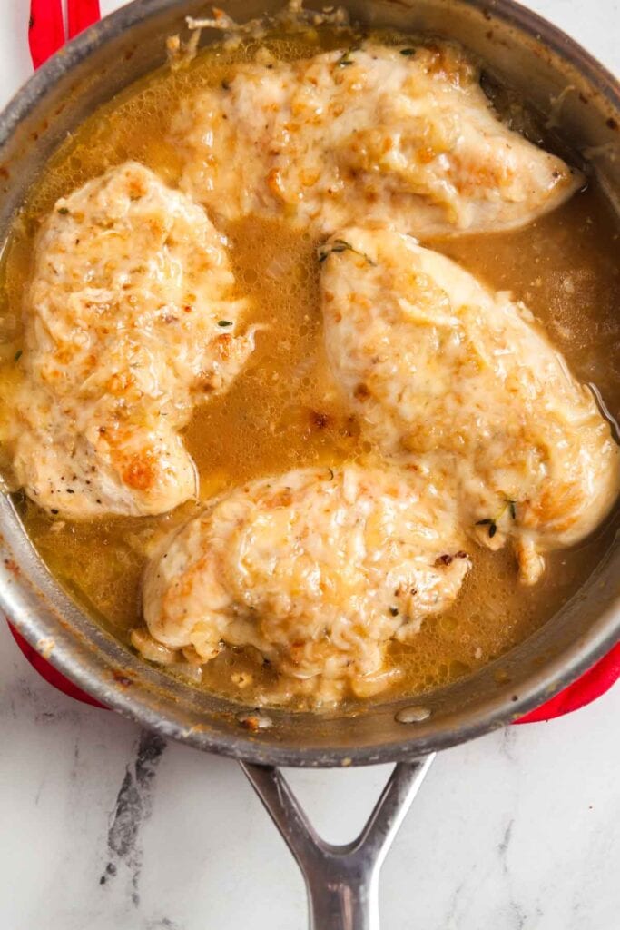 skillet French onion chicken.