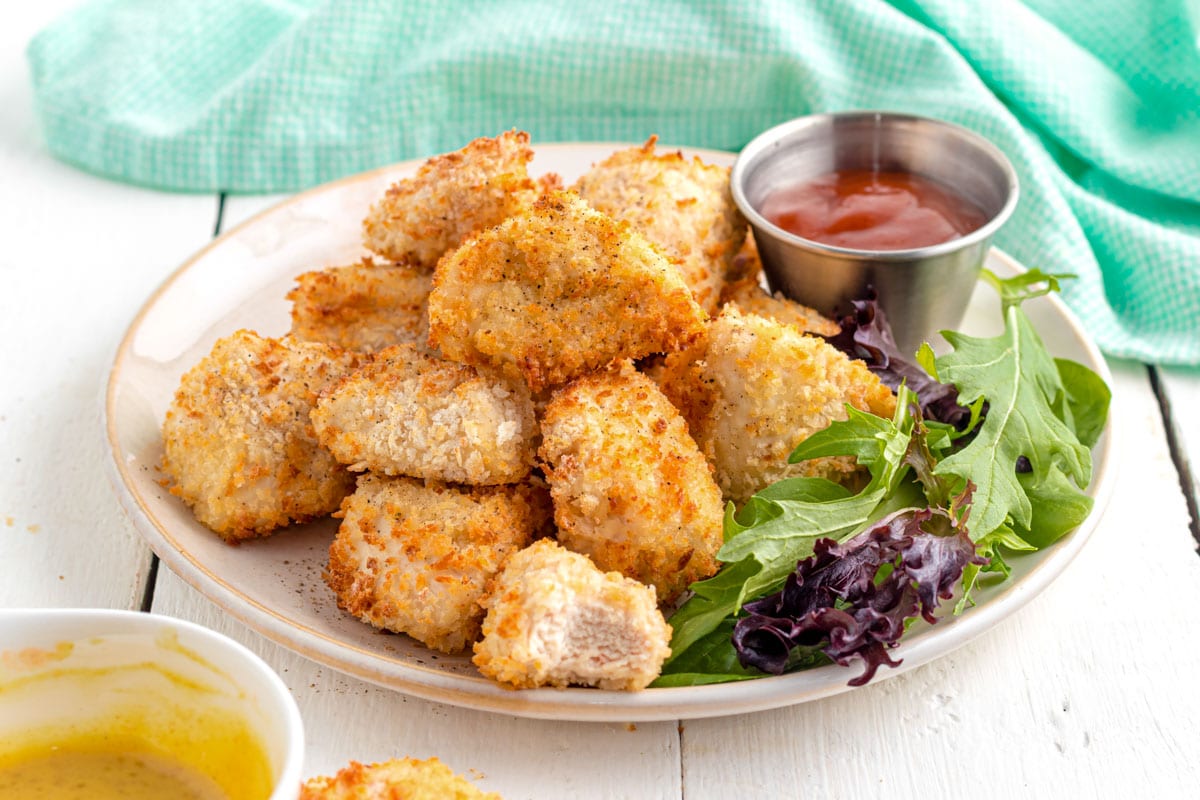 Crispy Air Fryer Chicken Nuggets (In 5 min!) - Fit Foodie Finds