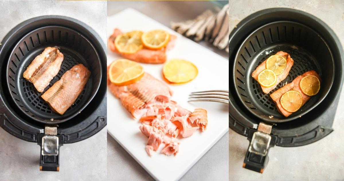 How To Cook Frozen Salmon In The Air Fryer | Healthy Delicious