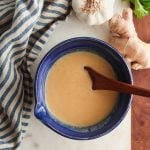Homemade miso sauce for veggies or meat.