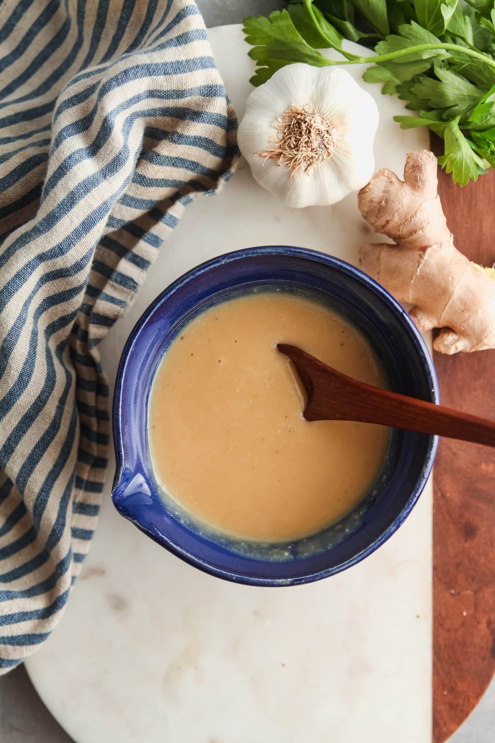 Homemade miso sauce for veggies or meat. 