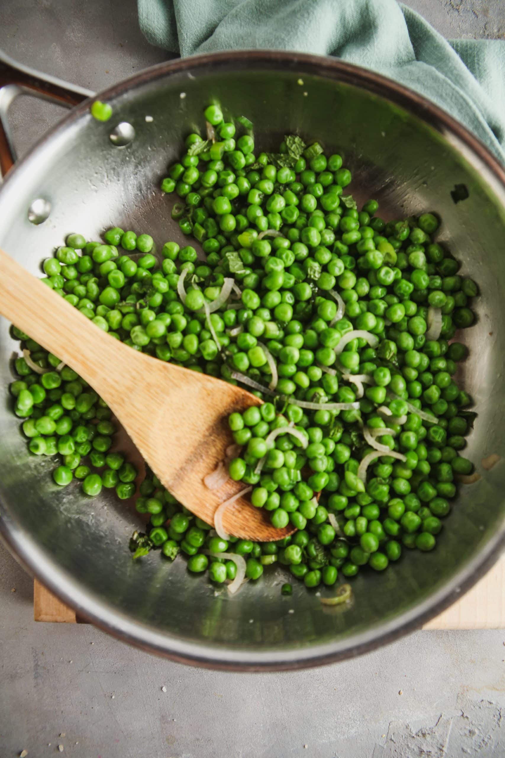 Peas with Mint and Bacon 2
